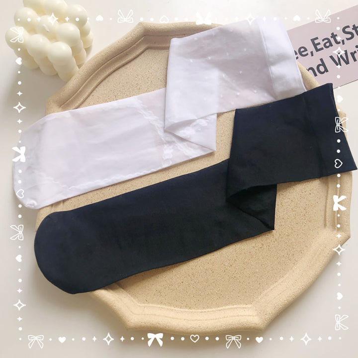 Sweet Lolita Lace Ribbon Knee High Socks