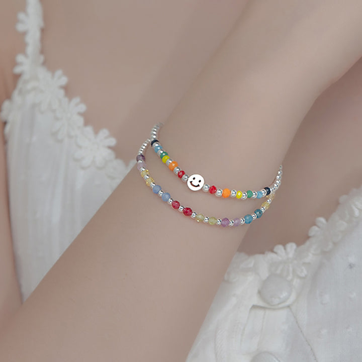 Rainbow Beads Hand Bracelet Charm