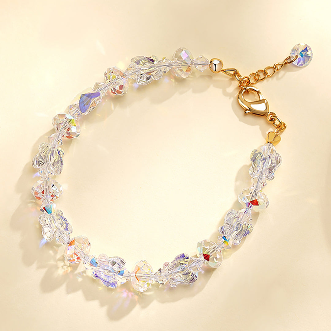 Pretty Crystal Butterfly Bracelet