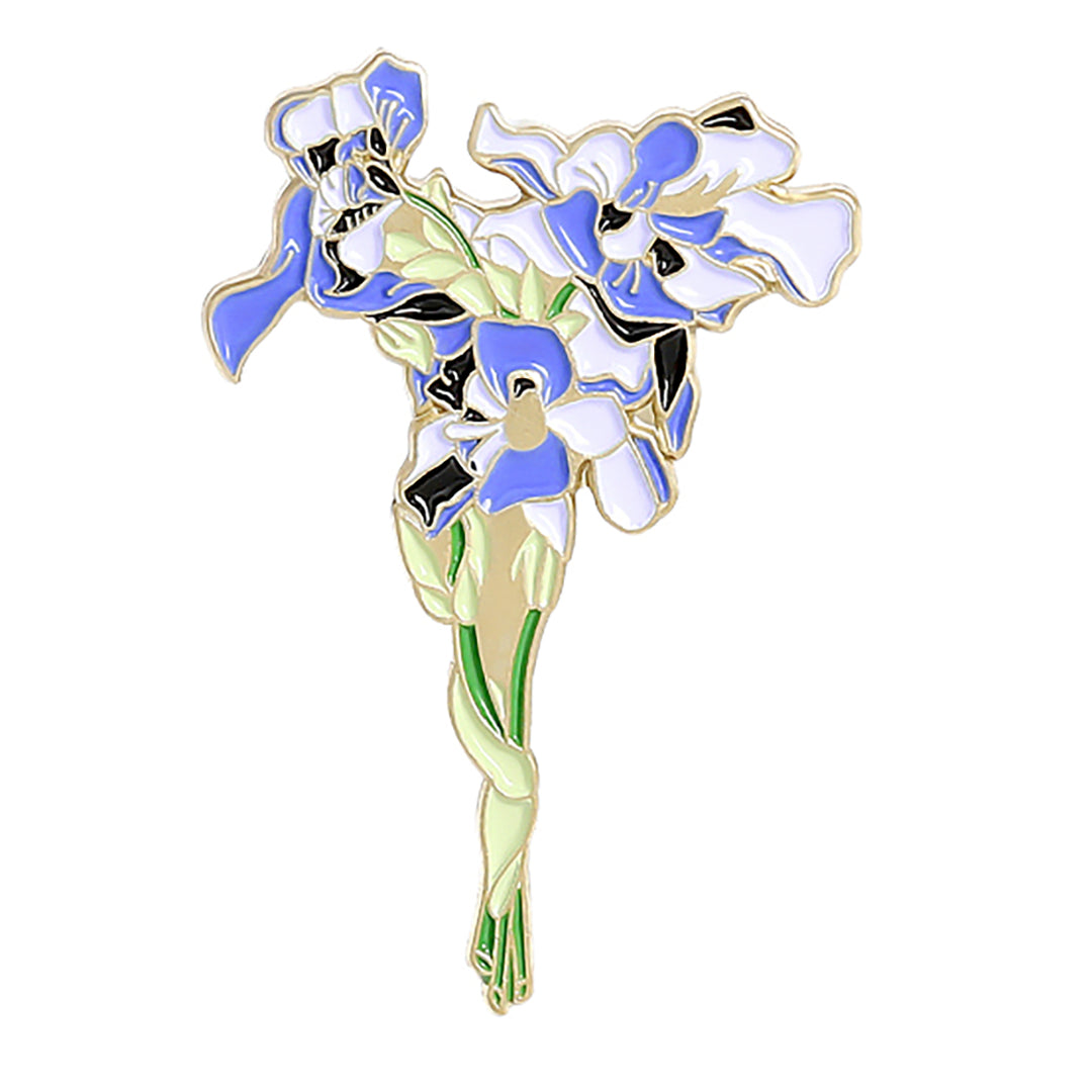 Sunflower Irises Pin