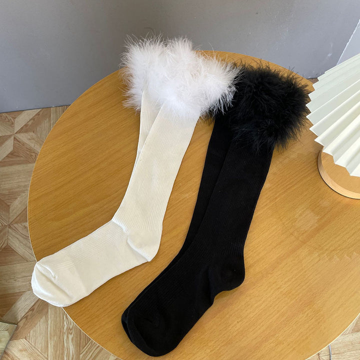 Pure Color Knit JK Stockings