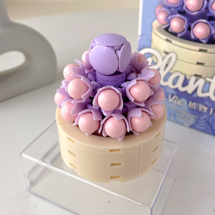 mini bonsai flowers building block