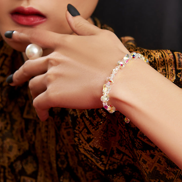 Pretty Crystal Butterfly Bracelet