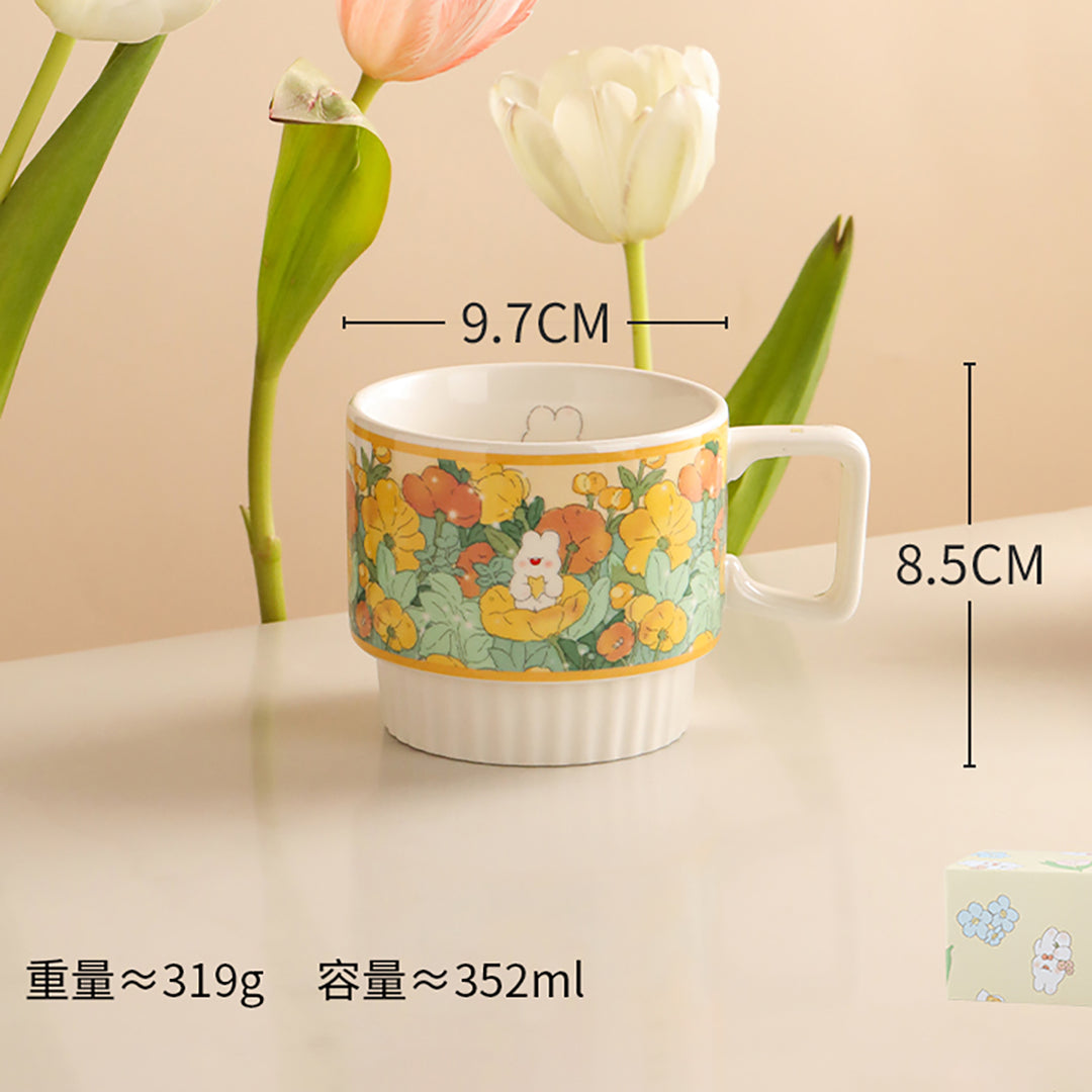 Cute Floral Ceramic Mug