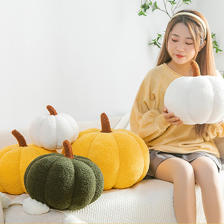 Pumpkin Shaped Throw Pillow