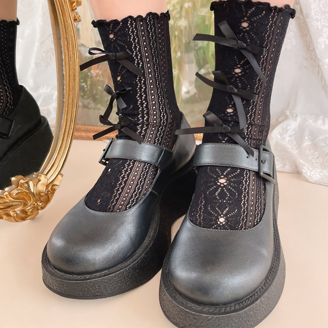 Mini Bowknot Lace Lolita Stockings