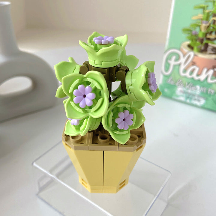 mini bonsai flowers building block