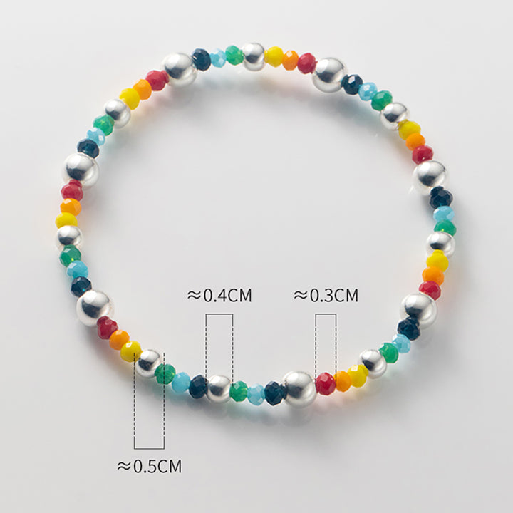 Rainbow Beads Hand Bracelet Charm