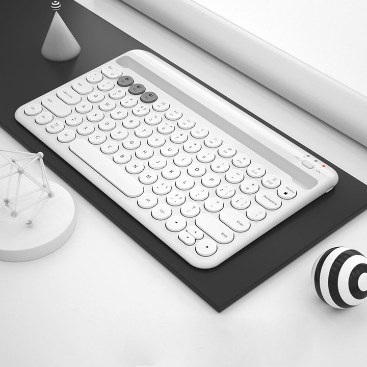 Pastel Color Chargeable Wireless Bluetooth Keyboard for Phone and iPad