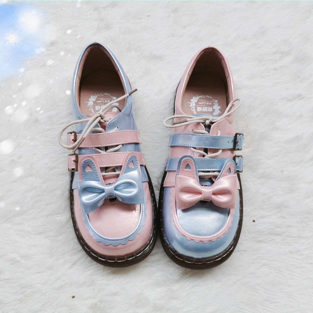 Japanese Lolita Bunny Bow-Knot Shoes