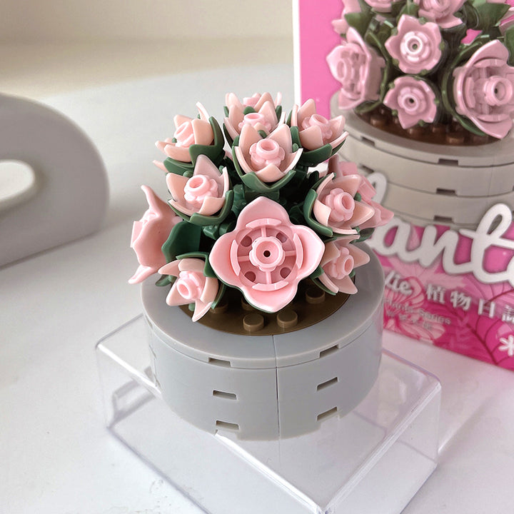 mini bonsai flowers building block