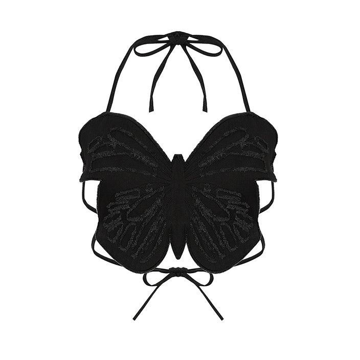 Denim Butterfly Top-cybergutx