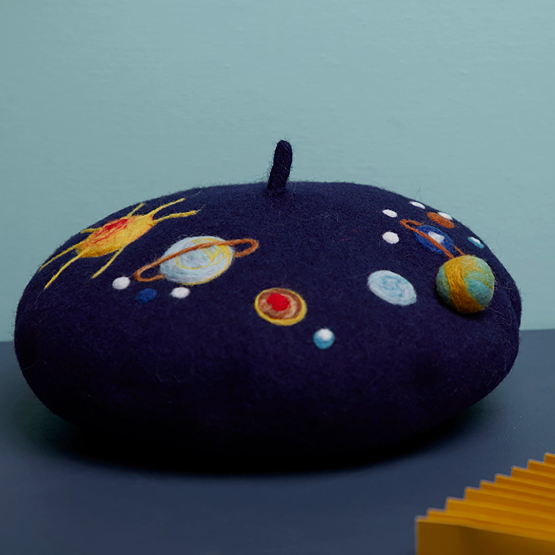 Planets Handmade Wool Beret