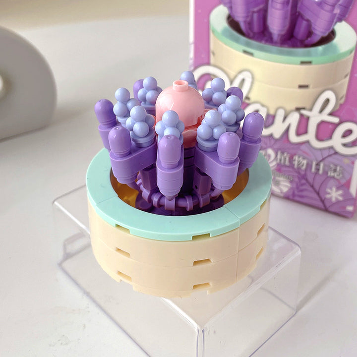 mini bonsai flowers building block