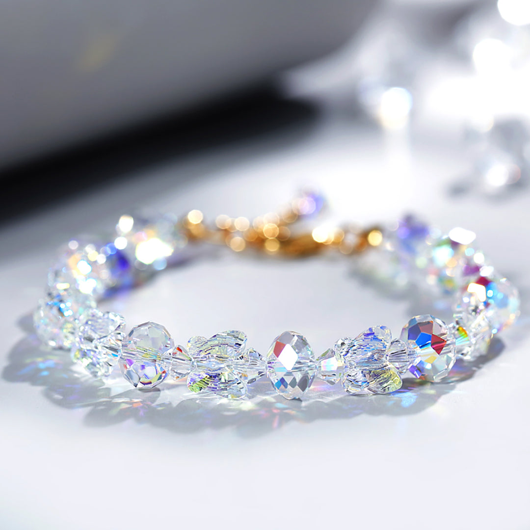 Pretty Crystal Butterfly Bracelet
