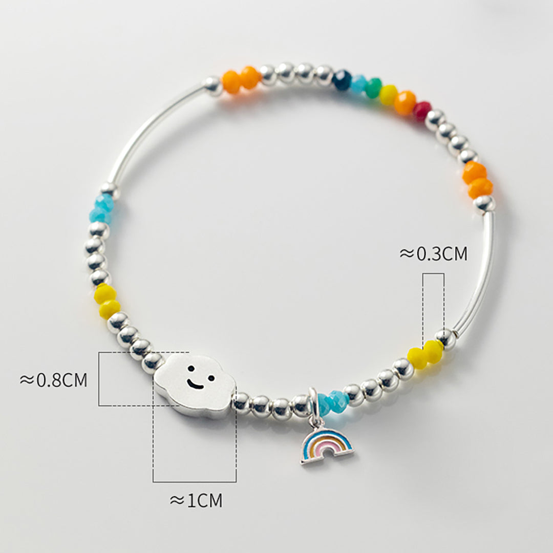 Rainbow Beads Hand Bracelet Charm