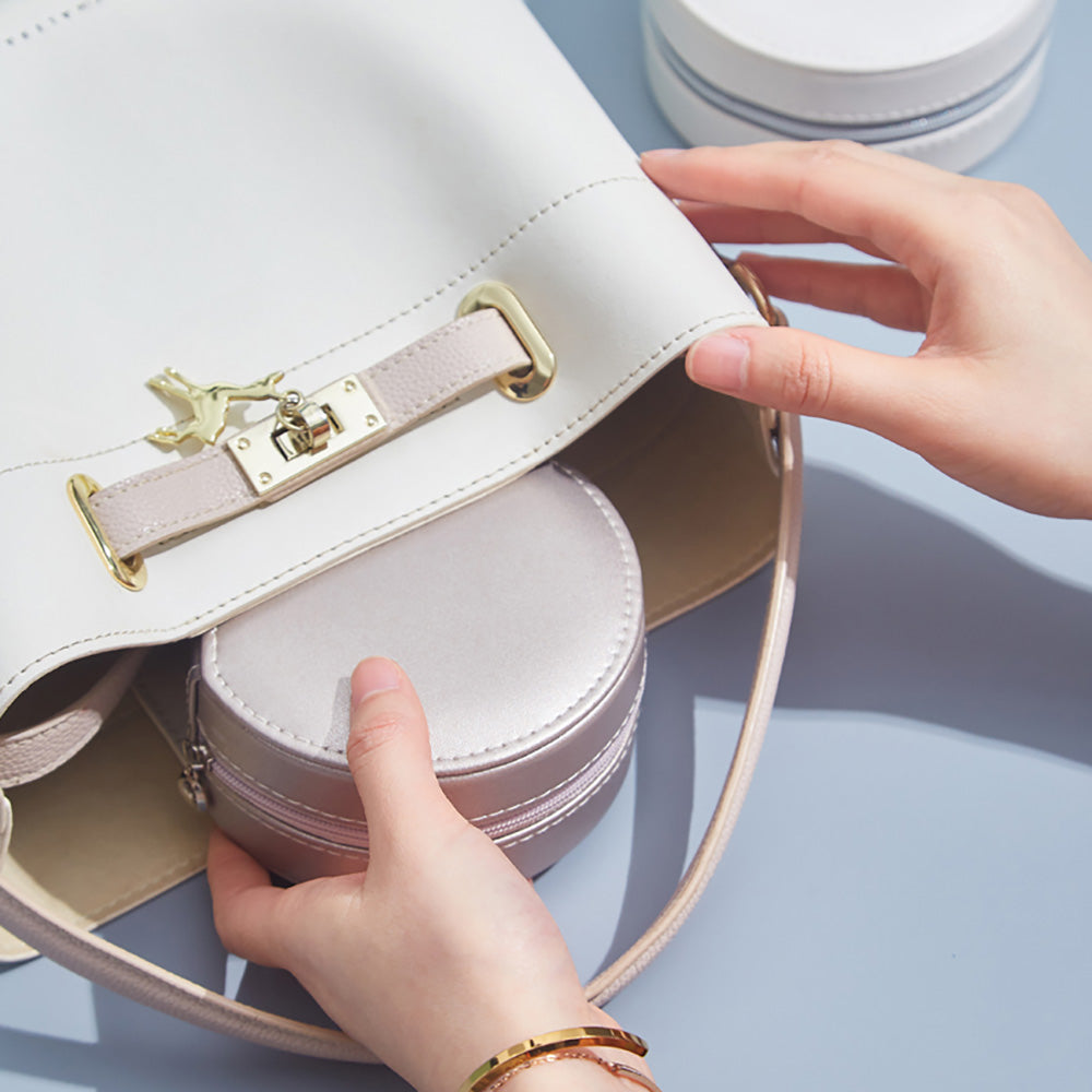 Macaroon Shaped Jewelry Organizer with Mirror