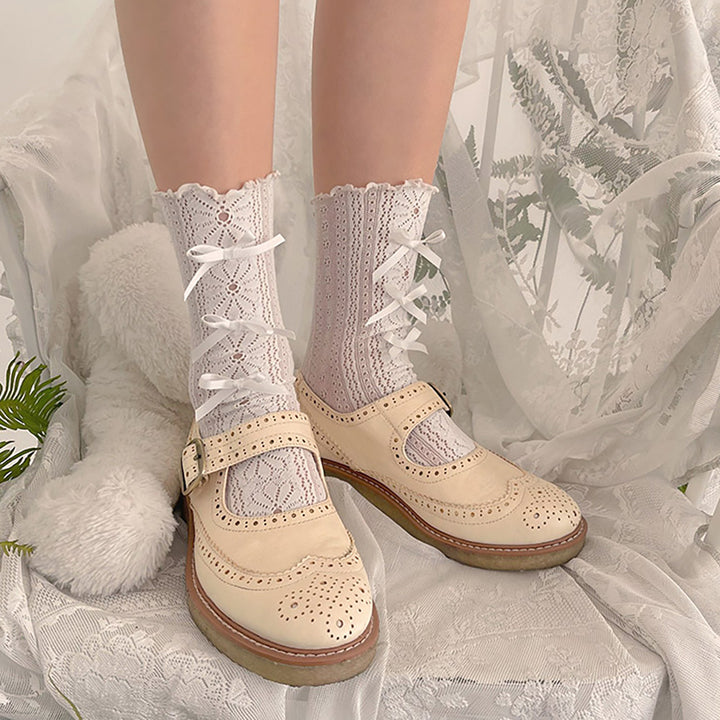 Mini Bowknot Lace Lolita Stockings
