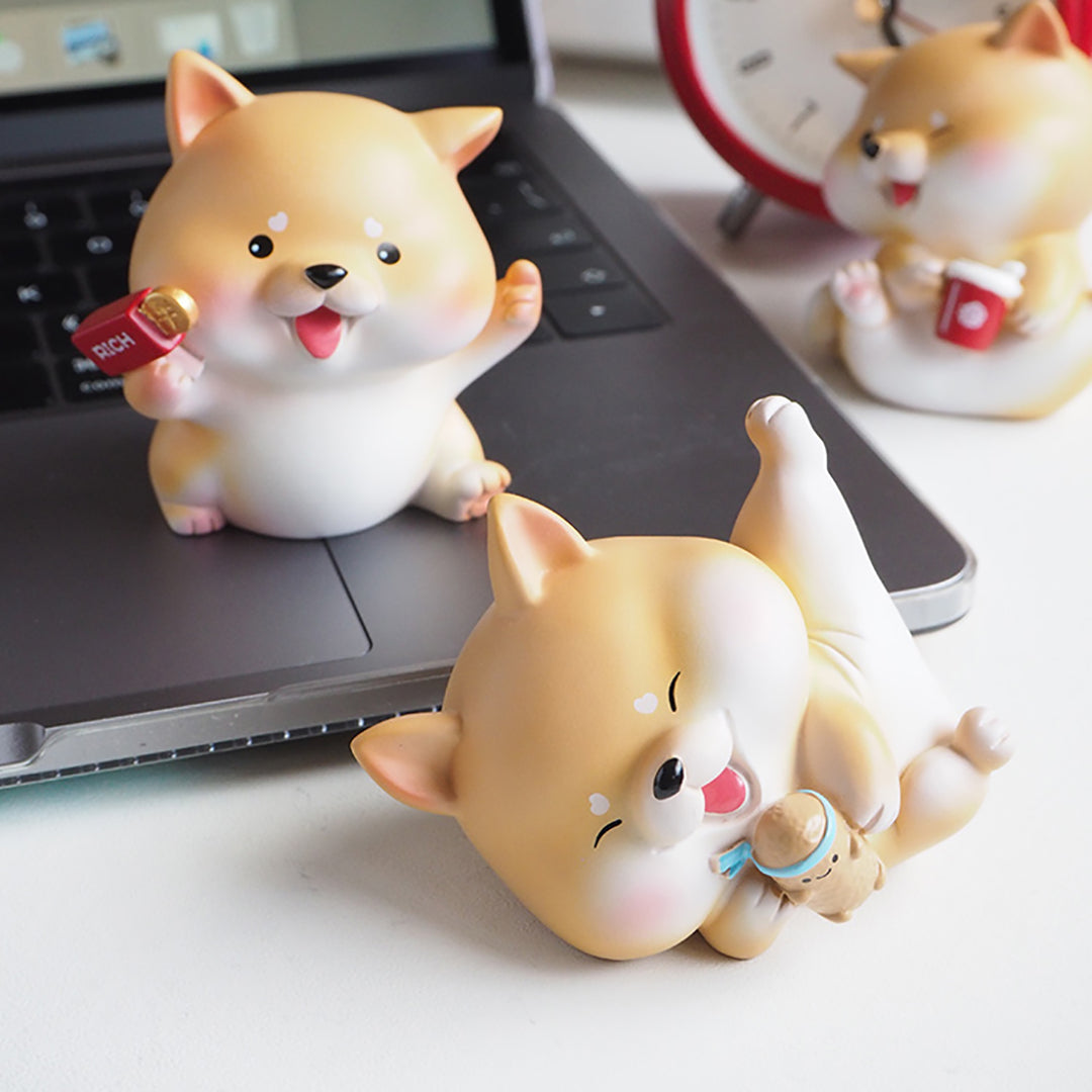 Mini Shiba Inu Ornaments Set