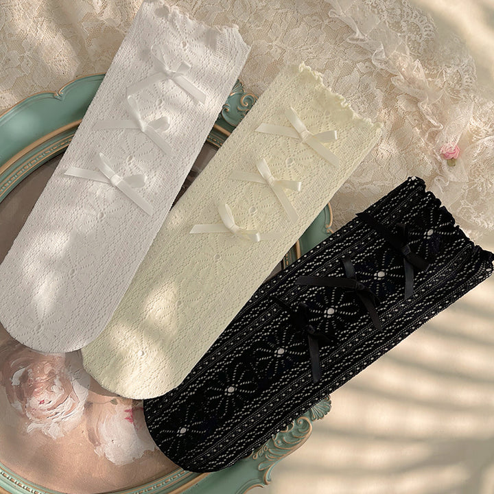 Mini Bowknot Lace Lolita Stockings