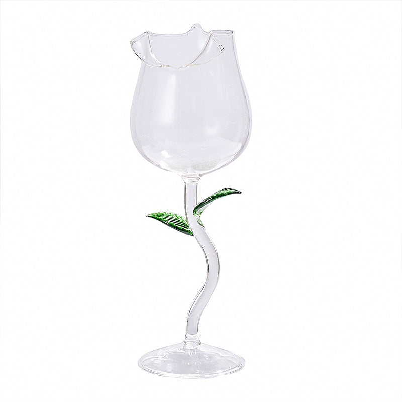 Rose Glass Goblet