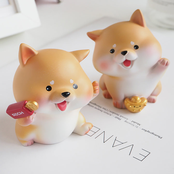 Mini Shiba Inu Ornaments Set
