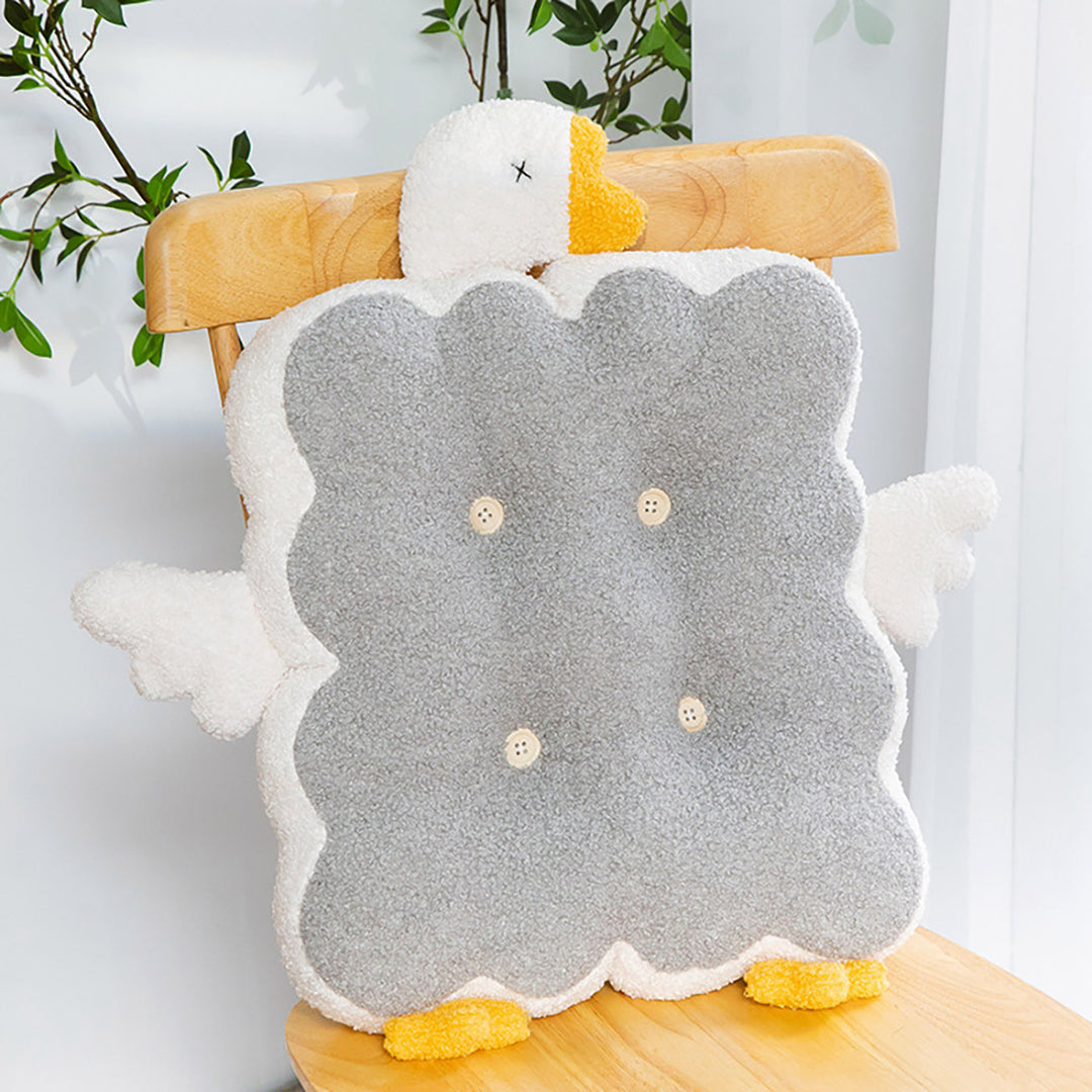 Angel Duck Square Seat Cushion Pillow