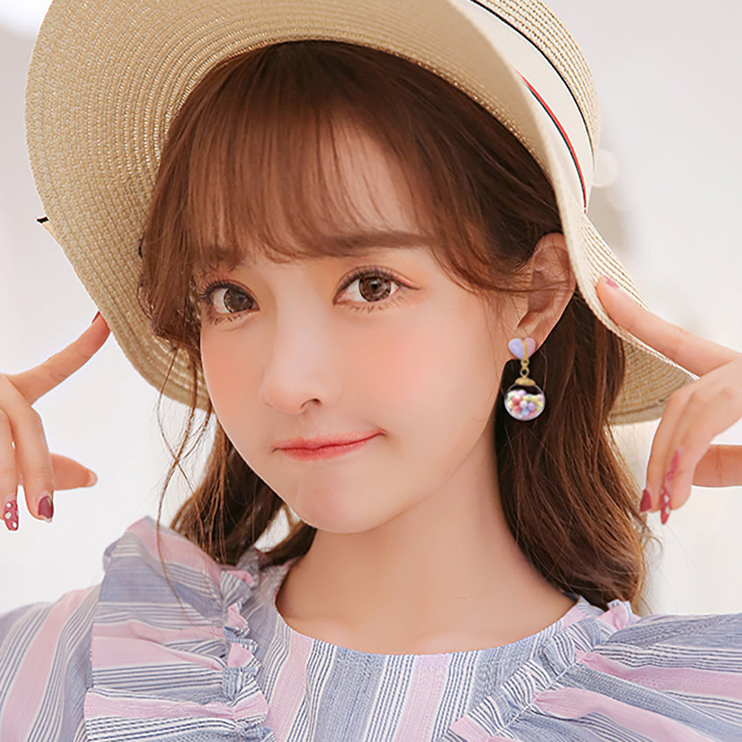 Sweet Gumball Machine Pastel Dangle Earrings