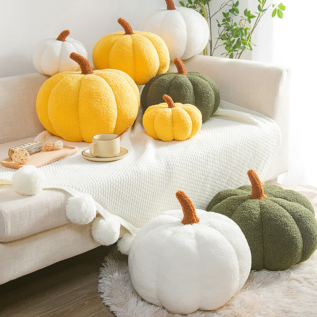 Pumpkin Shaped Throw Pillow