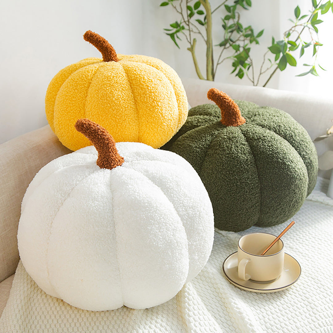 Pumpkin Shaped Throw Pillow