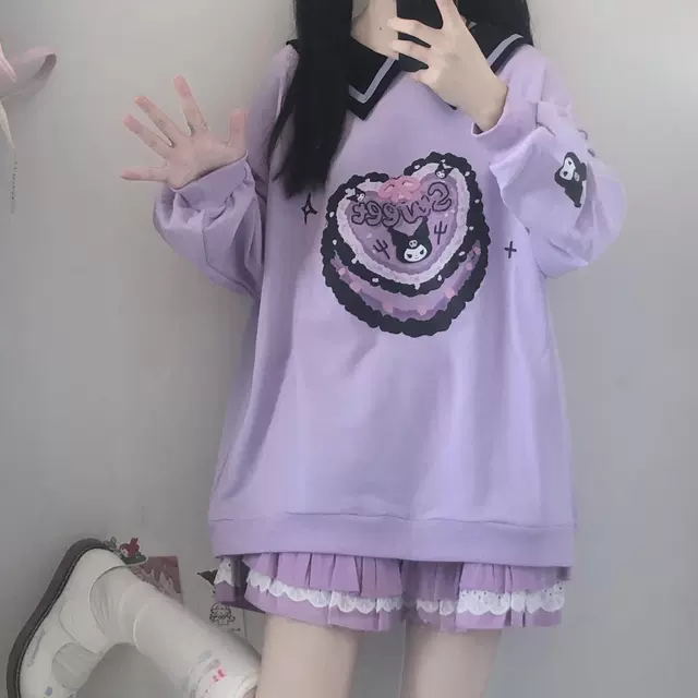 Sweet Pastel Cake Pastry Printed Sweater