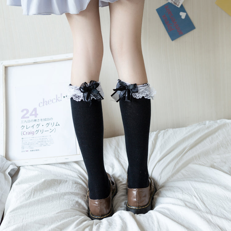 Lolita JK Bow Lace Socks