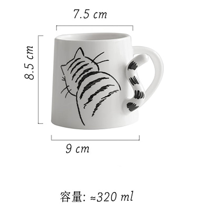 Cat Print Ceramic Mug
