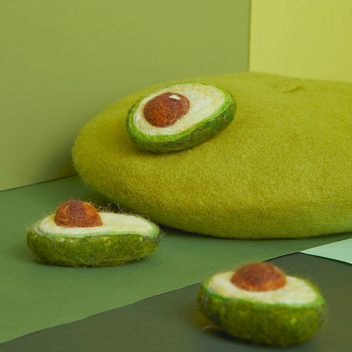 Avocado Green Handmade Beret