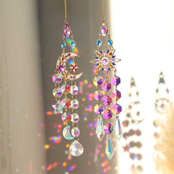 Dazzling Iridescent Crystal Decor