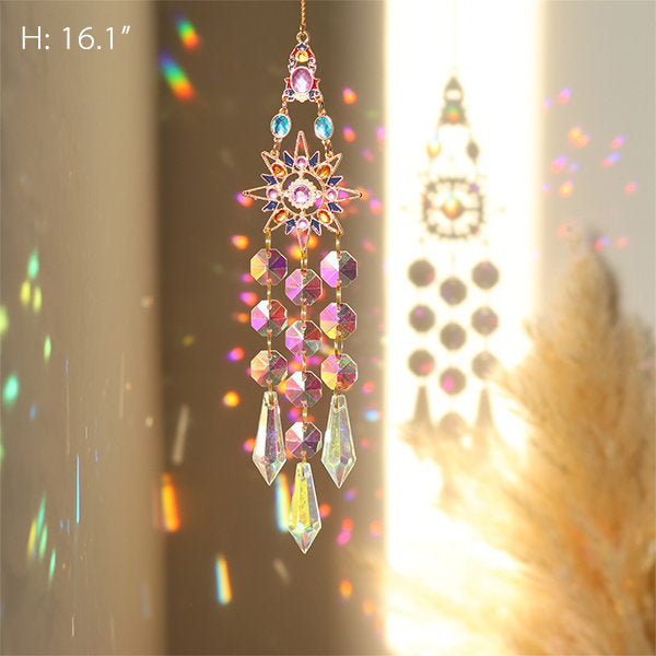 Dazzling Iridescent Crystal Decor