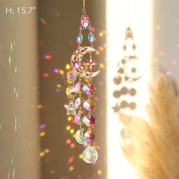 Dazzling Iridescent Crystal Decor