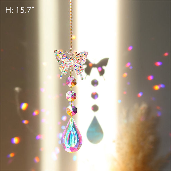 Dazzling Iridescent Crystal Decor