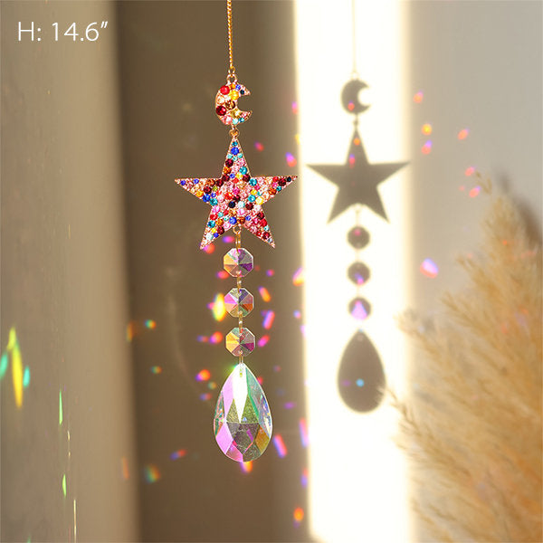 Dazzling Iridescent Crystal Decor