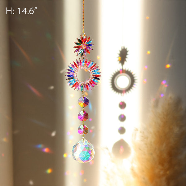 Dazzling Iridescent Crystal Decor