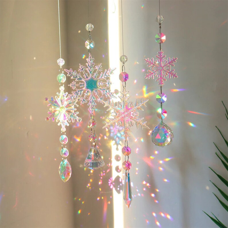 Dazzling Snowflake Crystal Decoration