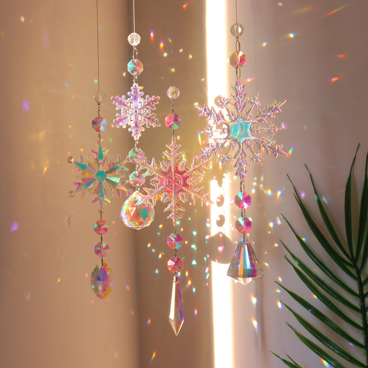 Dazzling Snowflake Crystal Decoration
