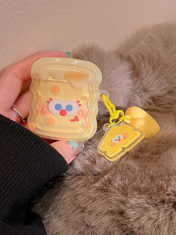 Cute Cheese Airpods Case with Charms