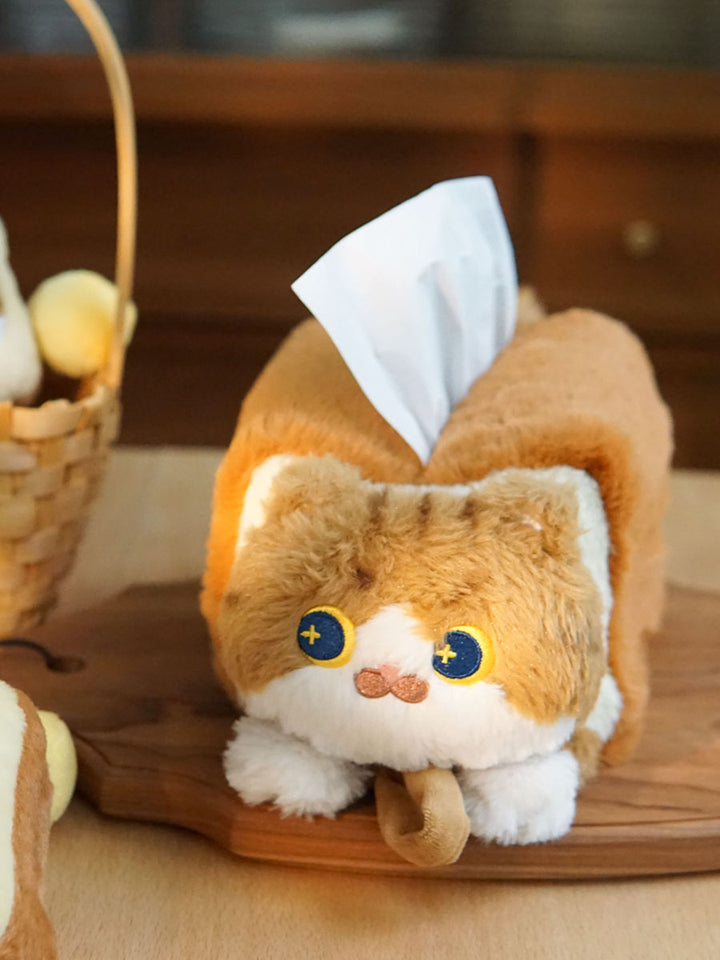 Cute Plush Cat Tissue Box