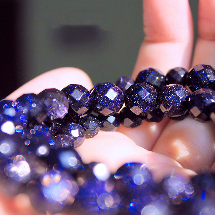 Sparkling Blue Gemstones Galaxy Bracelet