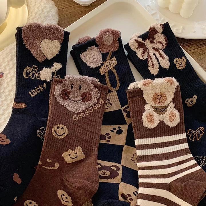 Cartoon Bear Socks