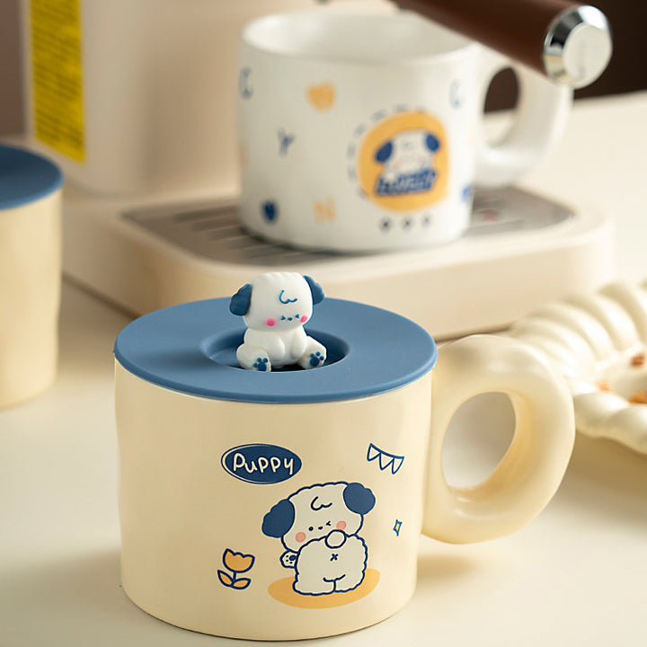 Cute Cartoon Puppy Ceramic Mug