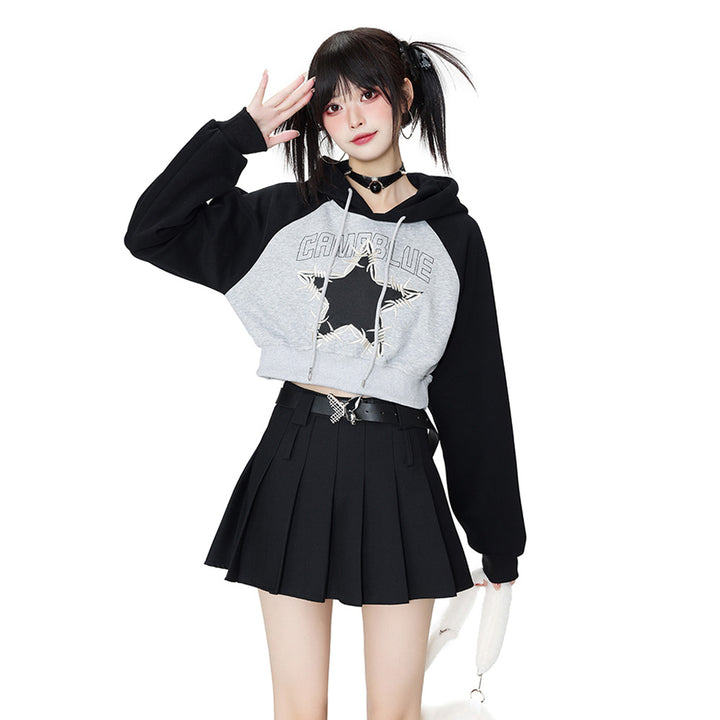 Cool style star embroidery sweatshirt