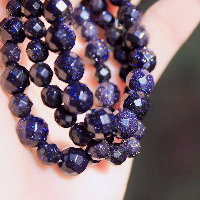 Sparkling Blue Gemstones Galaxy Bracelet
