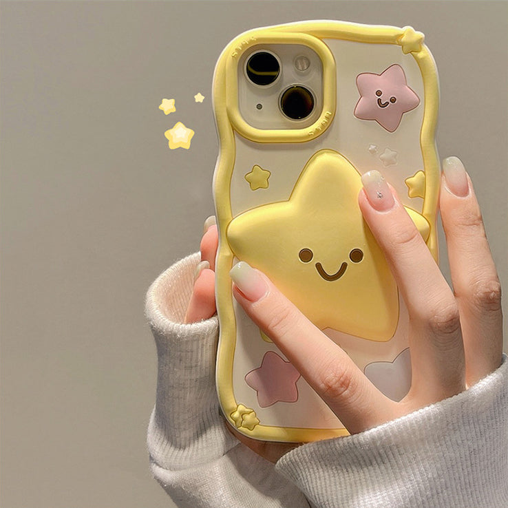 Cute 3D Cartoon Star iPhone Case